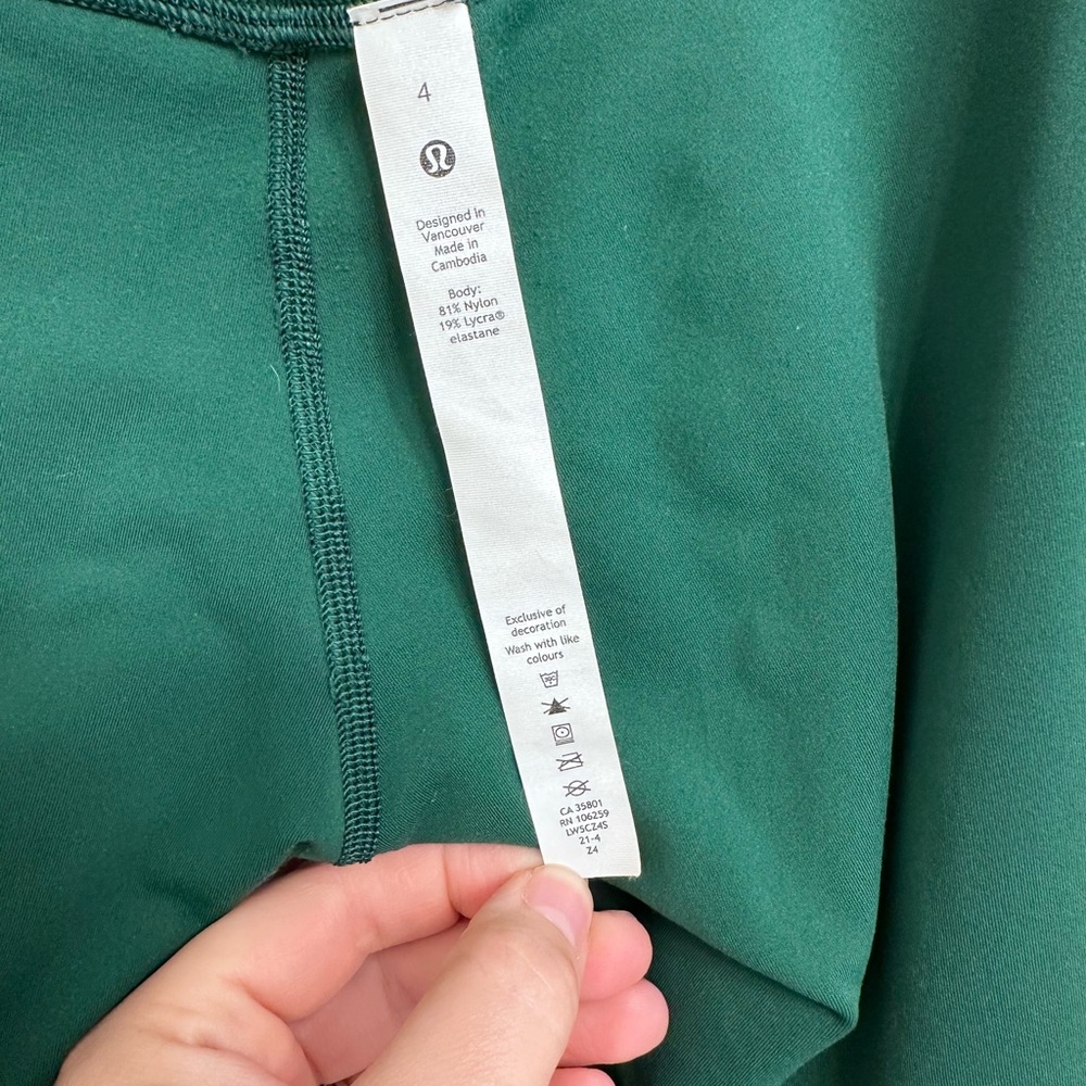 Lululemon - Align 28” leggings | Everglade Green | sz 4 | athletic | athleisure - Picture 7 of 10